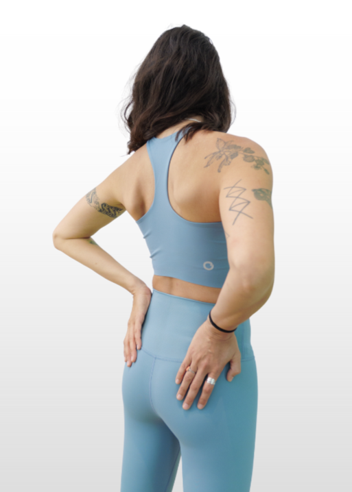 Everyday Power Up Racerback Bra - Sky