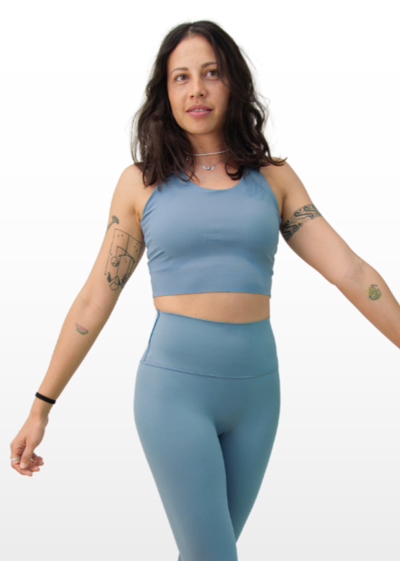 Everyday Power Up Racerback Bra - Sky