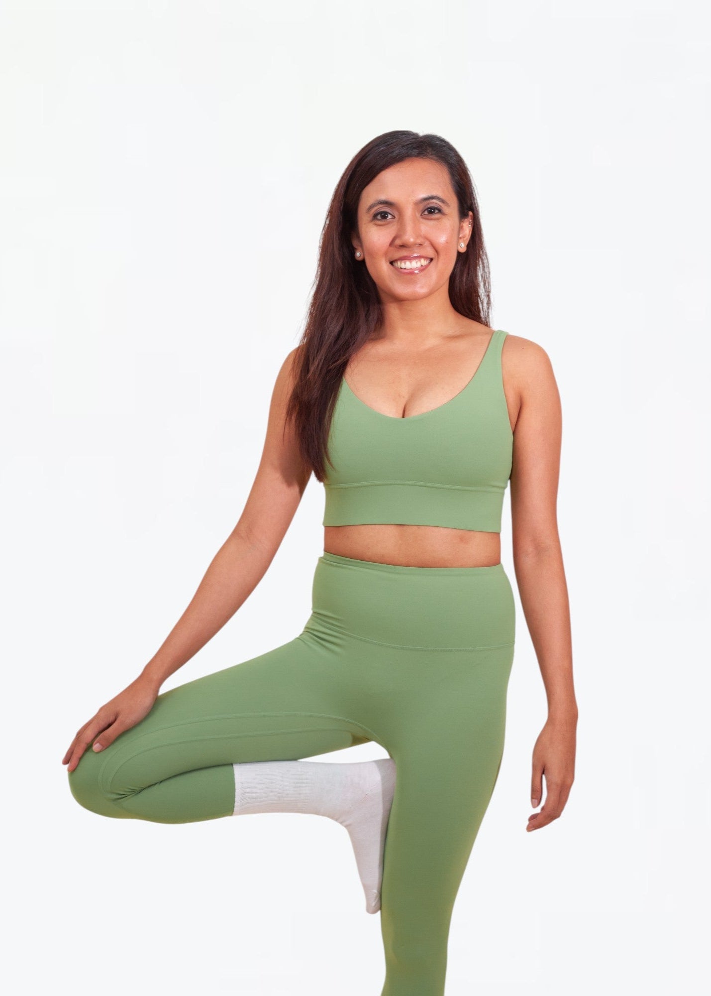 Everyday Stay Grounded Leggings - Avocado