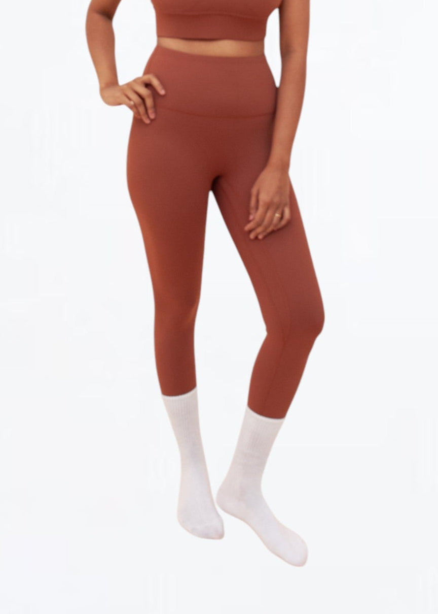 Everyday Stay Grounded Leggings - Terracotta
