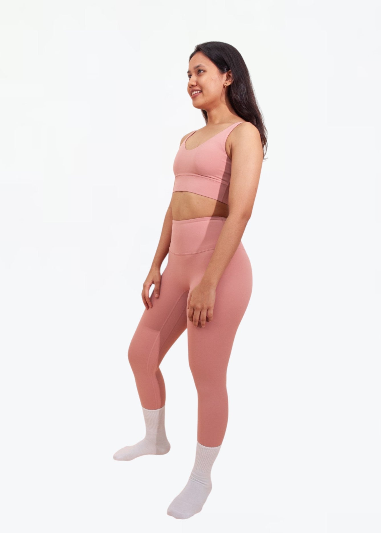 Everyday Stay Grounded Leggings - Coral