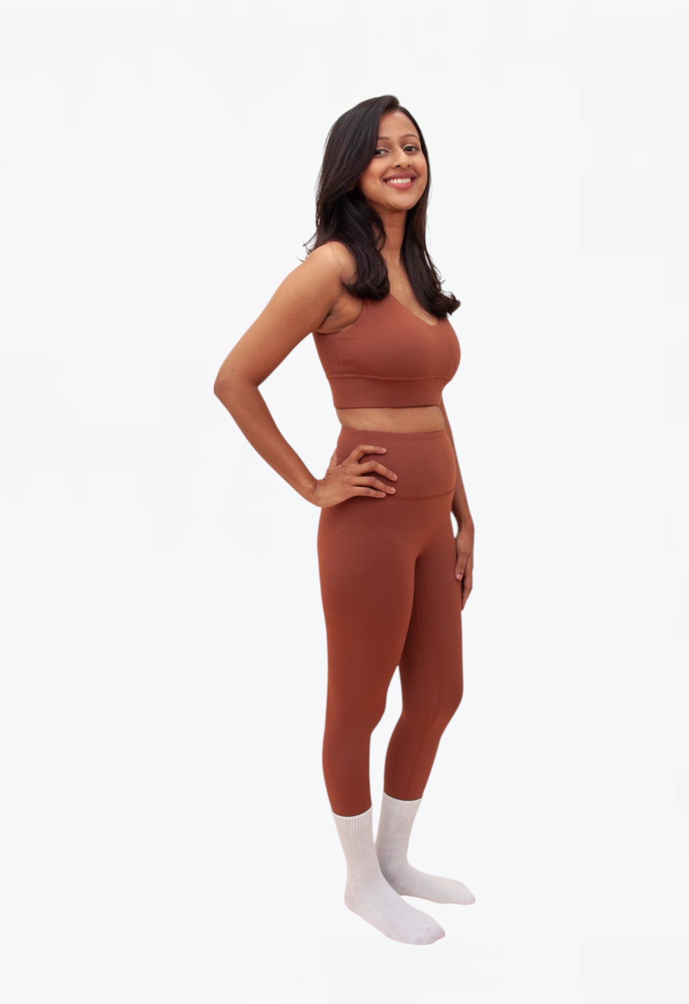 Everyday Stay Grounded Leggings - Terracotta