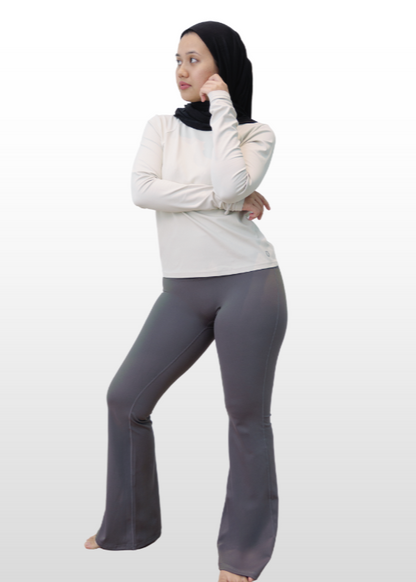 High Waisted Flare - Ash