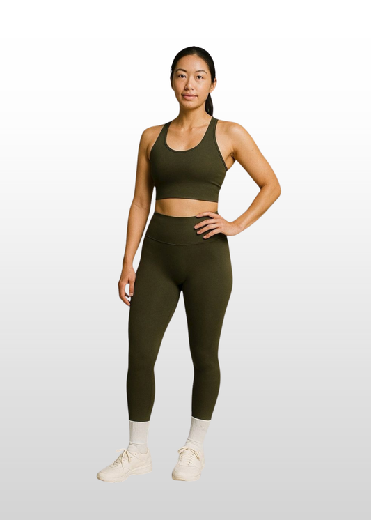 Everyday Power Up Legging - Pine Green