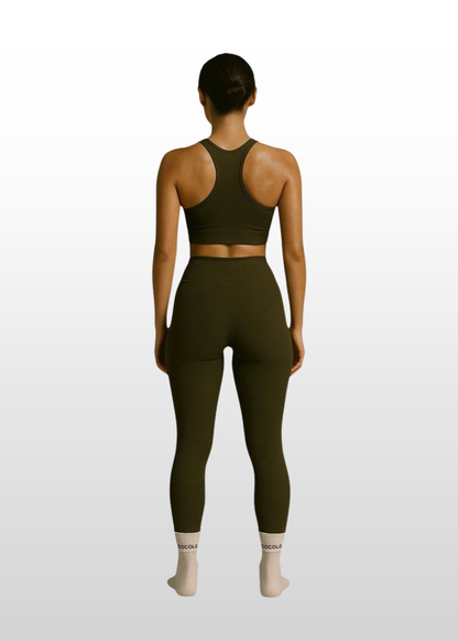 Power Legging - Pine Green