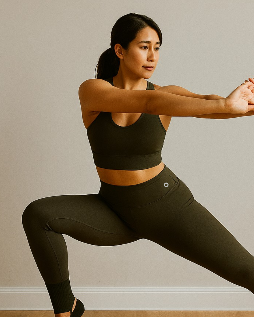 Comfortable leggings for workout and lounging. Pine Green, dark green, dark emerald green, forest green  