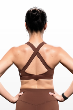 Power Crossback Bra - Brown Sugar