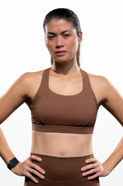 Power Crossback Bra - Brown Sugar