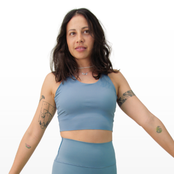 Everyday Power Up Racerback Bra - Sky