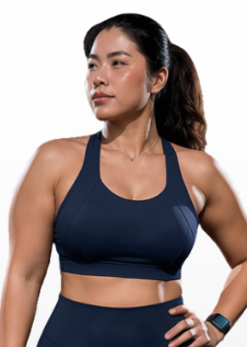 Power Crossback Bra - Midnight Blue