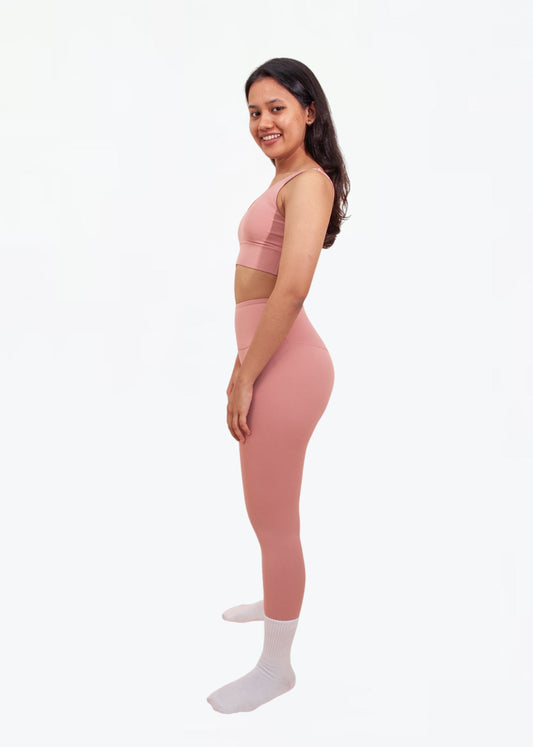 Everyday Stay Grounded Leggings - Coral