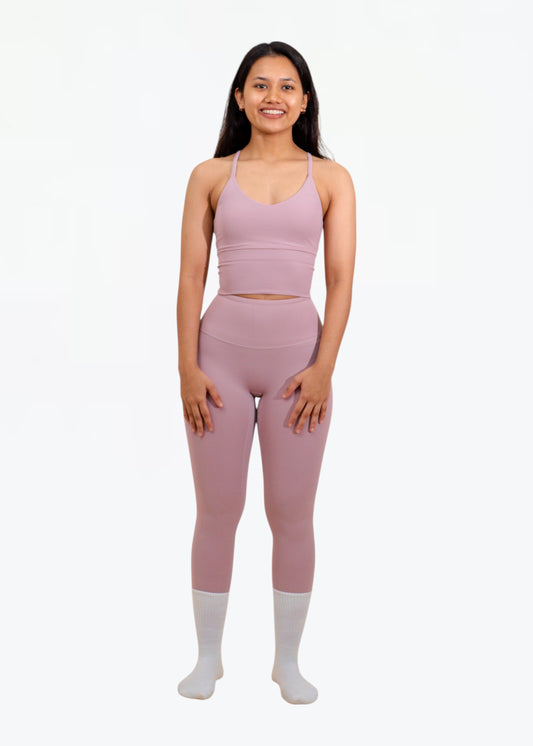 Everyday Stay Grounded Leggings - Peony